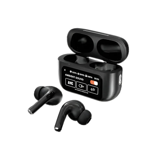 A9 Pro ANC/ENC Wireless Earbuds – Smart LED Touch Display Edition