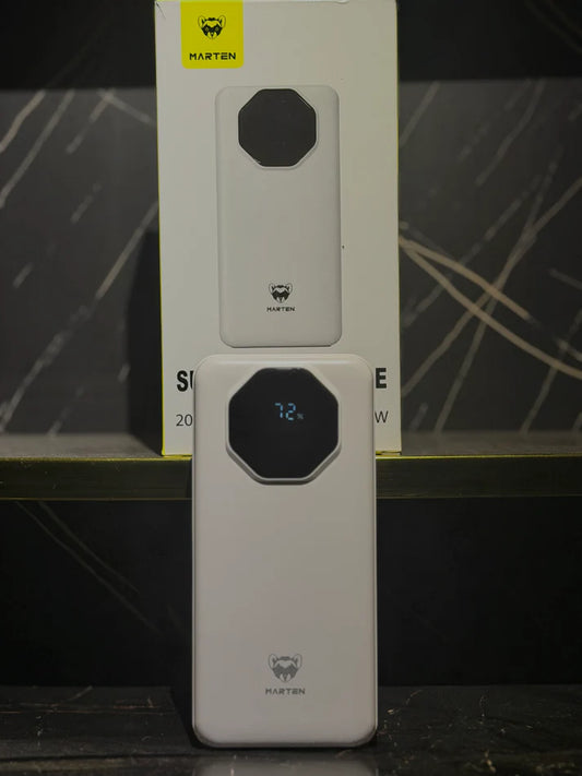 20000 MAh super fast power bank -with 3 data cables