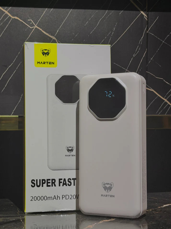 20000 MAh super fast power bank -with 3 data cables